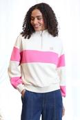 RELAX &amp; RENEW Eudora Half Zip Top - Pink Multi image