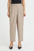 FRANSA Alex Carrot Leg Striped Pants - Taupe image