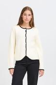 ICHI Briac Cardigan - Cream