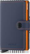 SECRID Men's Wallet - Miniwallet Matte - Blue/Orange