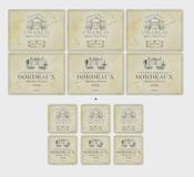 PIMPERNEL Vin de France 12Pc Placemat &amp; Coaster Set image