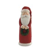 STRAITS Santa with Wreath Christmas Figurnine 22cm