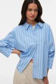 VERO MODA Monday Long Sleeve Striped Shirt - Blue