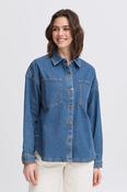 FRANSA Vocut Oversize Denim Shirt image