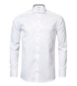 WHITE LABEL Men's Tapered Long Sleeve Dress Shirt - White