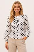 COPE CLOTHING Polka Dot Blouse - White image
