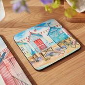 PIMPERNEL Beach Huts - Set of 6 Coasters image