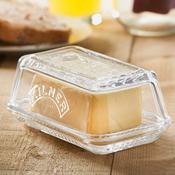 KILNER Glass Butter Dish And Lid