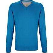 DG'S DRIFTER Men's V-Neck Jumper - Aqua Blue