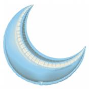 Pastel Blue Crescent Foil Balloon - 17" image