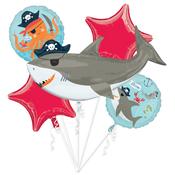 AHOY! Birthday Helium Inflated Balloon Bouquet image