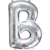 16'' Letter 'B' Silver Air Fill Balloon image