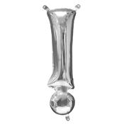 16'' Exclamation Mark '!' Silver Air Fill Balloon image