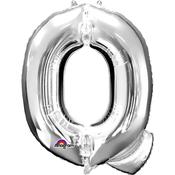16'' Letter 'Q' Silver Air Fill Balloon image