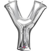 16'' Letter 'Y' Silver Air Fill Balloon image