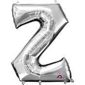 16'' Letter 'Z' Silver Air Fill Balloon image