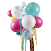 Multicoloured, Palm Print Balloon Chandelier Kit - 24 Pieces image