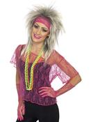 Lace Net Vest - Neon Pink image