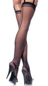 Sheer Stockings - Black image
