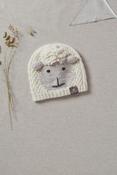 Aran Hand Knit Kids Sheep Beanie