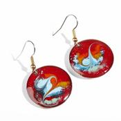 Cotopaxi Red Drop Earrings