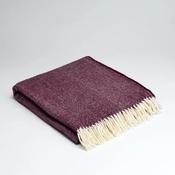 McNutt Supersoft Throw Burgundy Herringbone