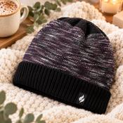Ladies Thermal Fleece Hat - Black Mix