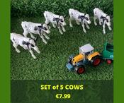 Set of 5 Cows