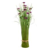Faux Flowers Bouquet (Purple, 55cm)