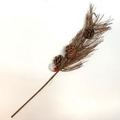Pine Cone &amp; Stem Christmas Decoration (31cm)