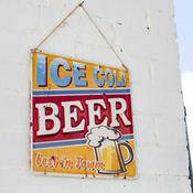 Hanging Wall Sign (Ice Cold Beer)