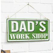Hanging Wall Sign (Dad's Work Shop)