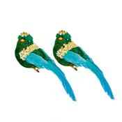 Velvet Sequin Birds (Set Of 2)