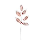 Frosted Holly Leaf Spray (67cm)