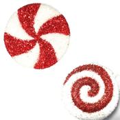 Hanging Candy Canes Decoration (Red &amp; White) image