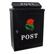 Garden Post Box (Red Rose)