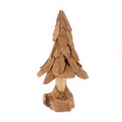 Wooden Teak Tree Ornament 40cm
