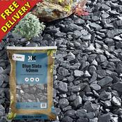 18kg Bag of Blue Slate Gravel 40mm