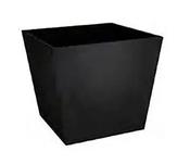 48cm Basalt Low Square Planter (Black) image