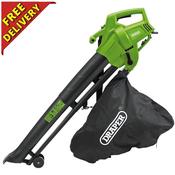 230V Garden Vacuum, Blower &amp; Mulcher – 3000W Draper