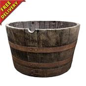 Authentic Kentucky Bourbon Half Barrel Planter image