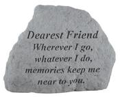 Graveside Memorial Plaque (Dearest Friend) image