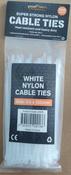 150mm Cable Ties White (100 Pack) image