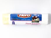 Hero Extra Strong Floral Scented Swing Bin Liners with Drawstring – 8 Pack