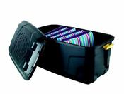 Heavy Duty Trunk on Wheels With Lid 145L image