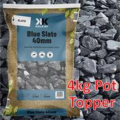 Blue Slate Pot Topper 40mm (4kg)