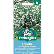 Lobelia Trailing Flower Seeds (White Fountain) image