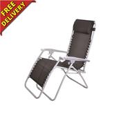 Reclining Garden Chair (Black) image
