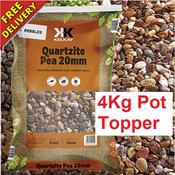 Quartzite Pea Gravel Pot Topper 20mm (4kg)