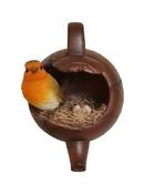 Arts Wall Hanging Robin Nested in Teapot